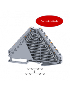 Clema 8A, 250V, Cortocircuitada