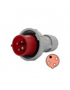 Clavija 16A, 3P+T, 11h, 440-460V