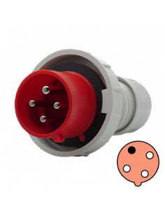 Clavija 32A, 3P+T, 11h, 440-460V