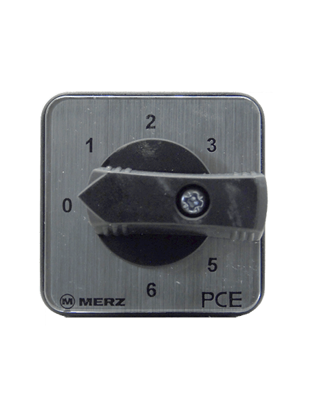 Conmutador de posición, con cero, 1 Polo/6 pasos