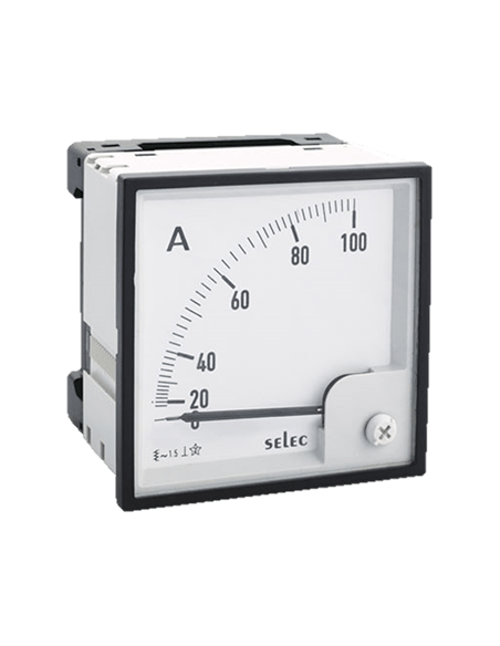 Amperimetro directo 72X72mm