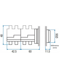 Boton 30mm no iluminado metal 2