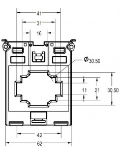 Transformador de Montaje 250/5A  2