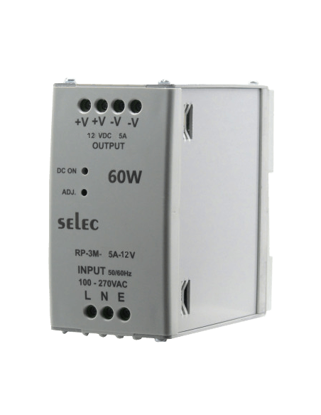 1 Fase, 12V DC, 60 Watt, 96x48