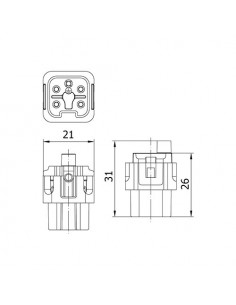 Inserto Hembra 4P+T 2