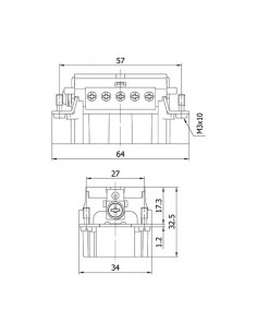 Inserto Macho 10P+T 2