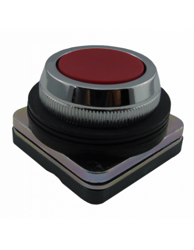 Boton 30mm no iluminado metal