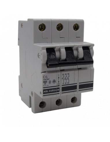 3Polos, Curva C, 6.0A