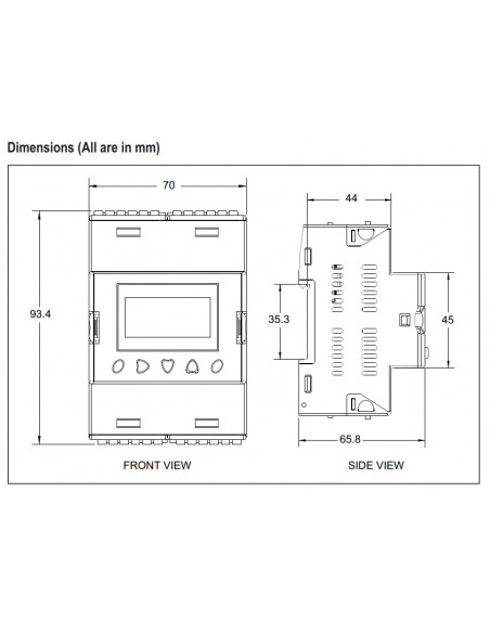 Base para PLC Serie MiBRX 4M