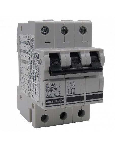 3Polos, Curva C, 0.3A