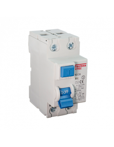 Interruptor 25A, 2 Polos, 6kA