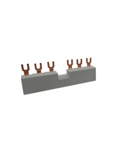 Busbar con bloque de contacto auxiliar