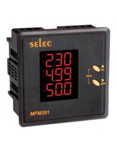 Medidor Multifunción Económico 96x96mm