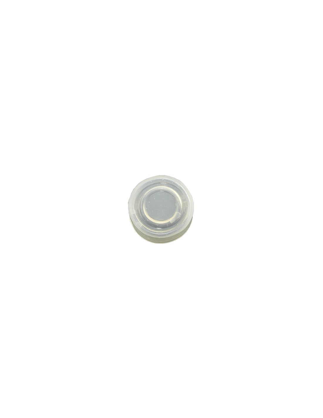 Capuchón de goma transparente para doble tecla no iluminado