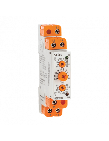 Relevador protector de voltaje analógico, 90x17.5