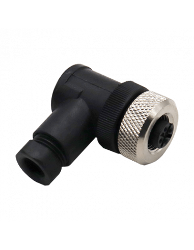 Conector codo M12, 5 Pines