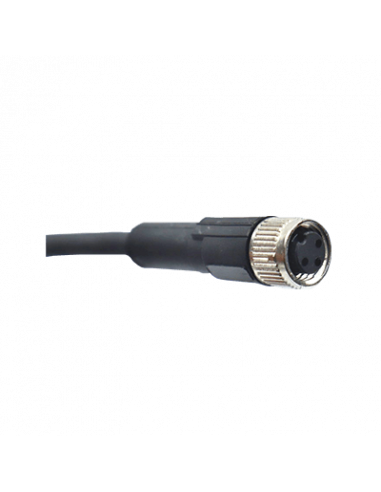 Cable con Conector Recto M8, 3 Pines, PUR