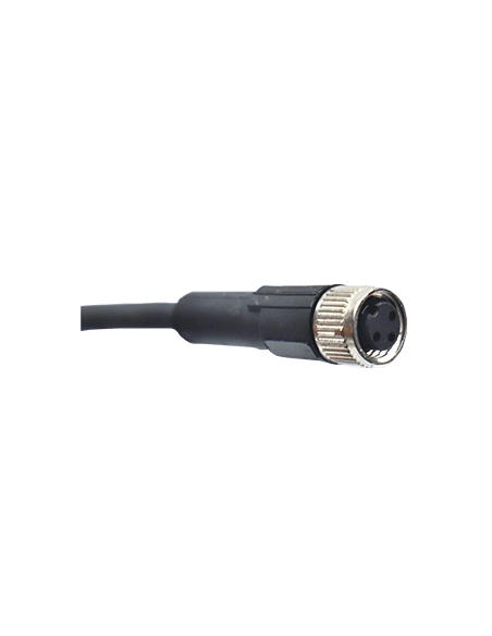 Cable con Conector Recto M8, 3 Pines, PUR