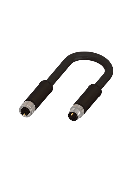 Cable con 2 Conectores M12, 5 Polos, PVC