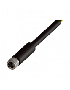 Cable con Conector Recto M12, 5 Polos, PVC