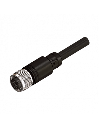 Cable con Conector Recto M12, PUR