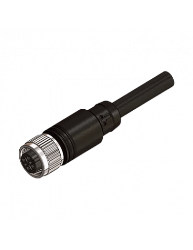 Cable con Conector Recto M12, PVC