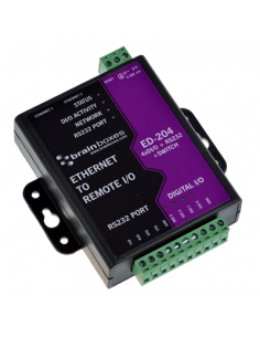 Módulo convertidor Ethernet a 4 Entradas o salidas digitales