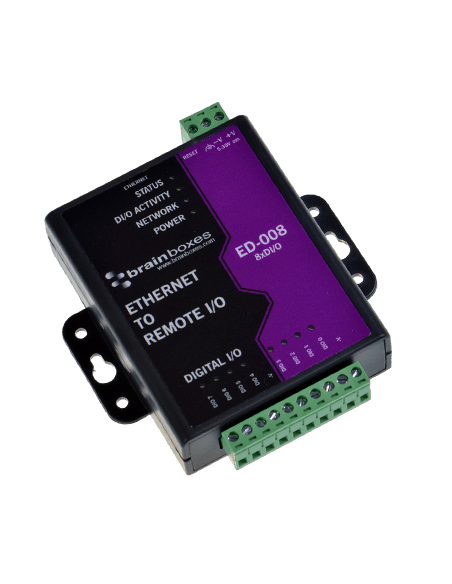 Módulo Convertidor Ethernet a 8 Entradas o salidas digitales