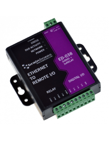 Módulo Convertidor Ethernet a 3 Entradas digitales y 3 salidas digitales