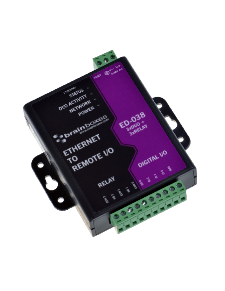 Módulo Convertidor Ethernet a 3 Entradas digitales y 3 salidas digitales