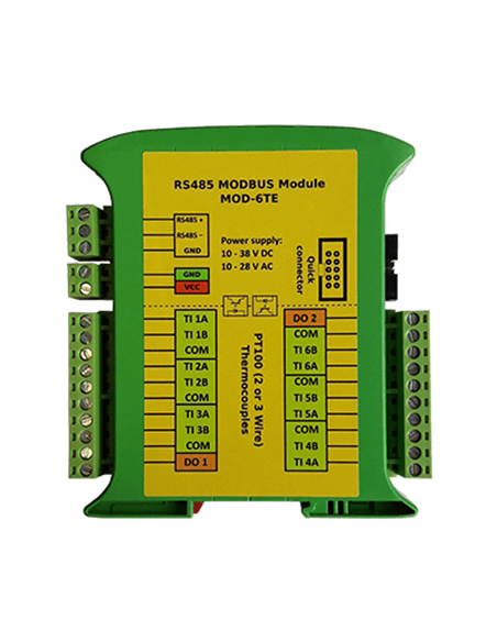 Modulo Convertidor de 6 Entradas para Medición de Temperatura 