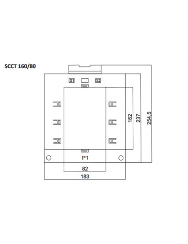 Transformador 1600/5A SCCT