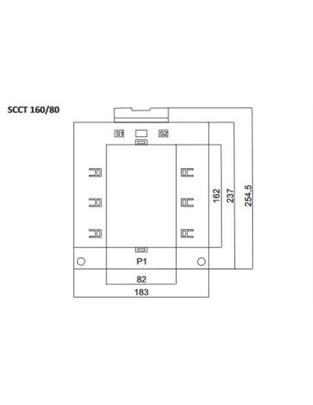 Transformador 1600/5A SCCT