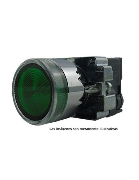Botón 22 mm Iluminado Metal