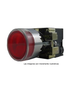 Botón 22 mm Iluminado Metal