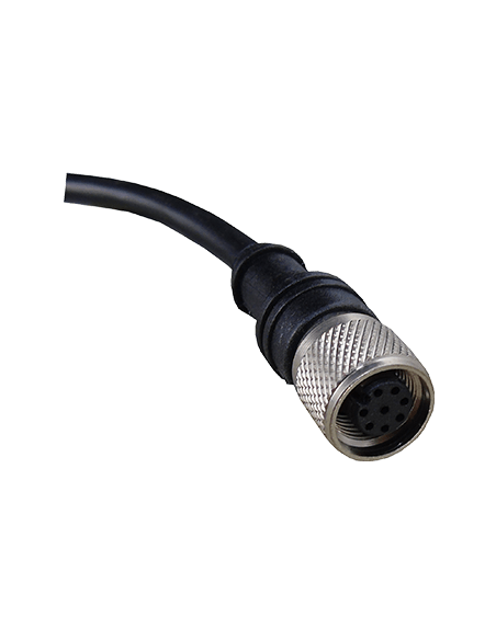 Cable con Conector Recto M12, 8 Pines, PVC